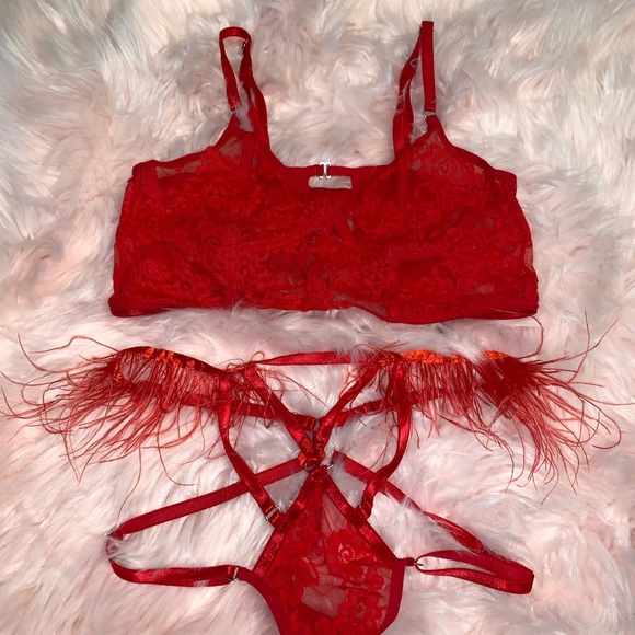 Nadhenri&co red lingerie 3 pieces - Picture 9 of 13